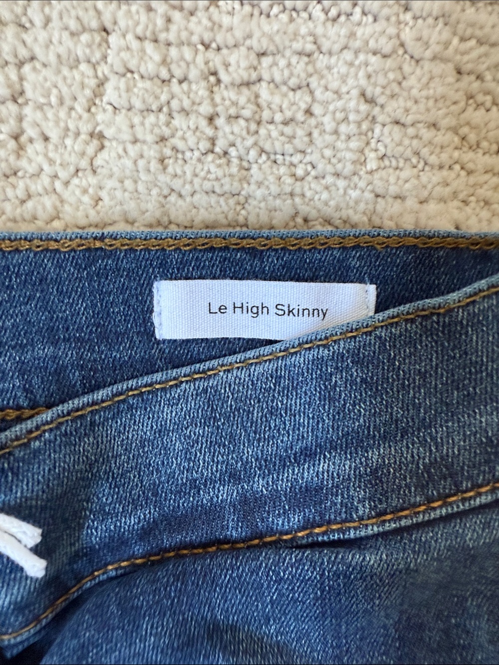Frame Denim Dark Blue Skinny Jeans - Picture 3 of 5